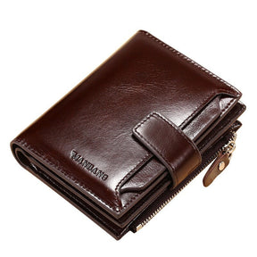 Carteira Masculina de Couro Manbag Romenzi RZ478