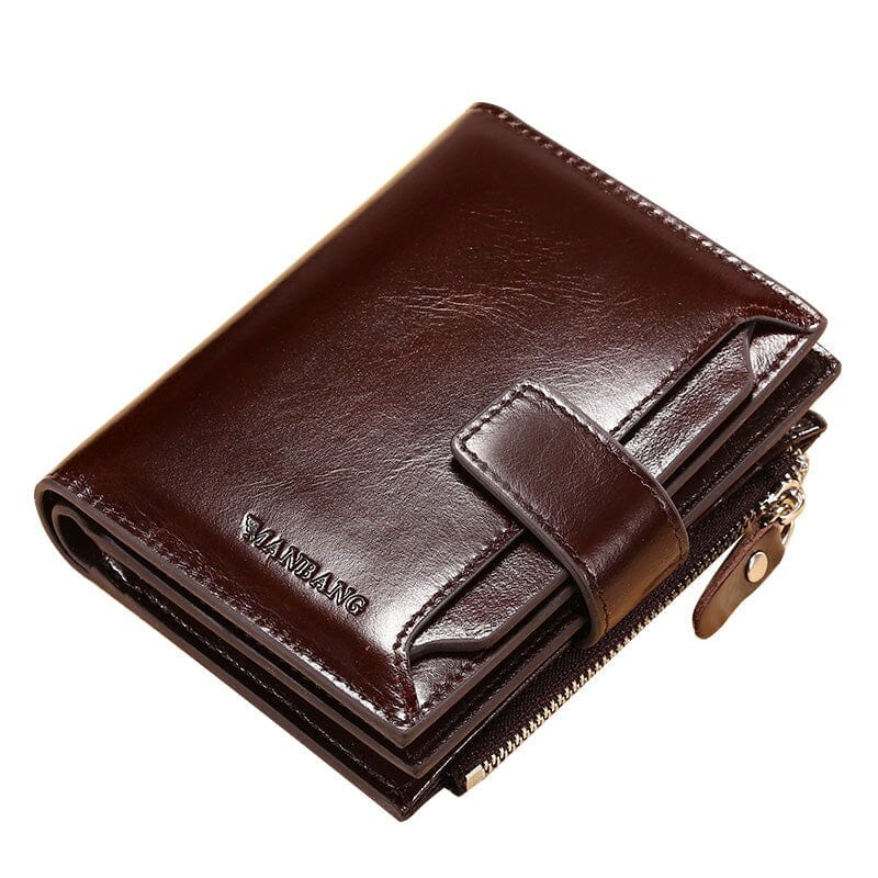 Carteira Masculina de Couro Manbag Romenzi RZ478