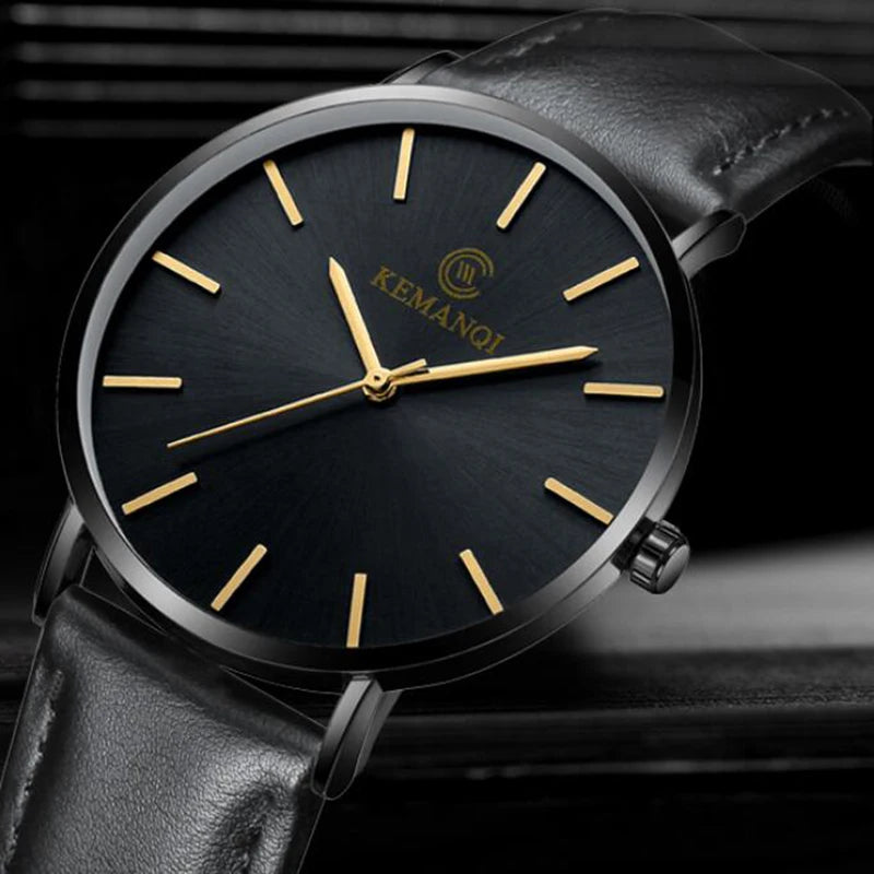 Relógio Masculino Ultra Fino de Luxo - Elegância e Estilo