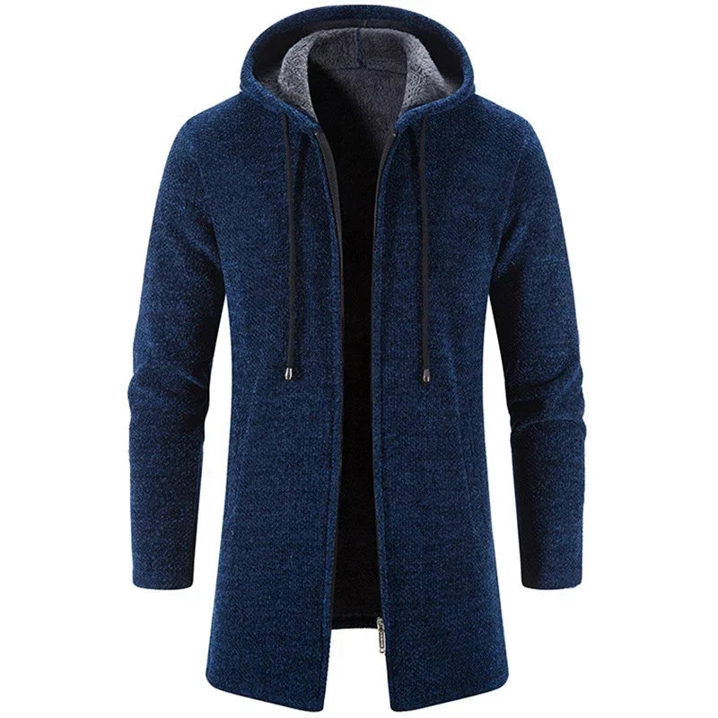 Casaco Masculino Longo com Capuz
